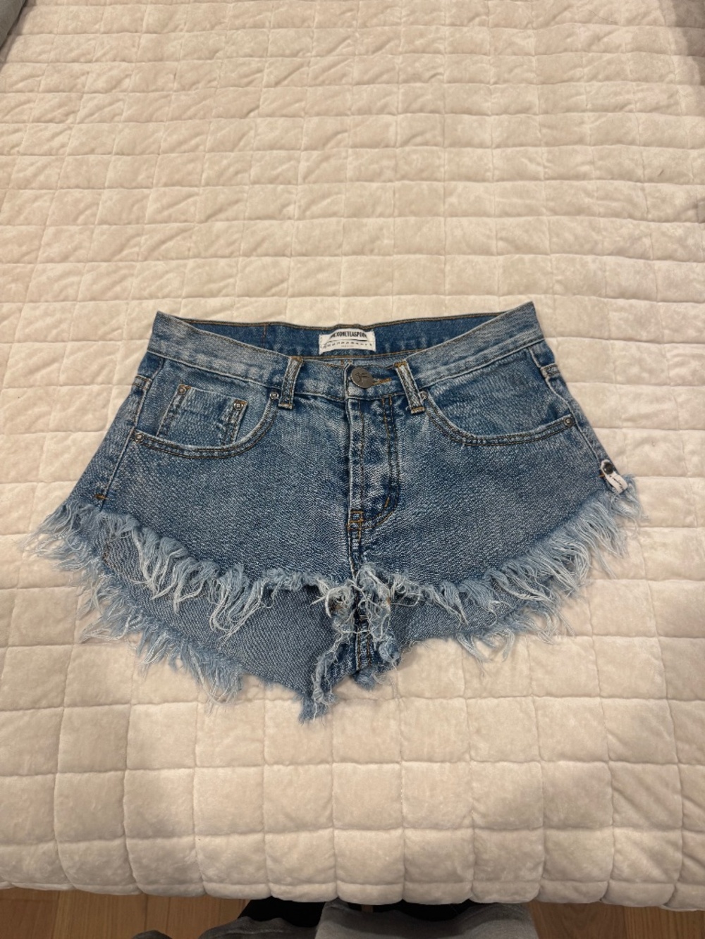 One Teaspoon Brandos cut-off denim shorts